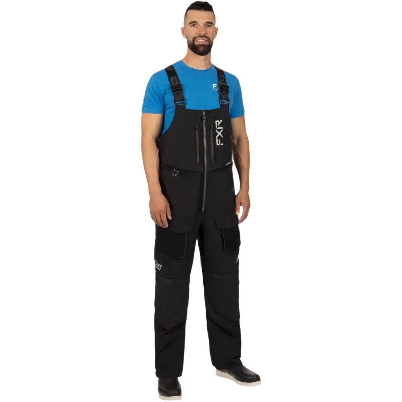 FXR Men's Vapor Pro Insulated Bib Pant Black Medium