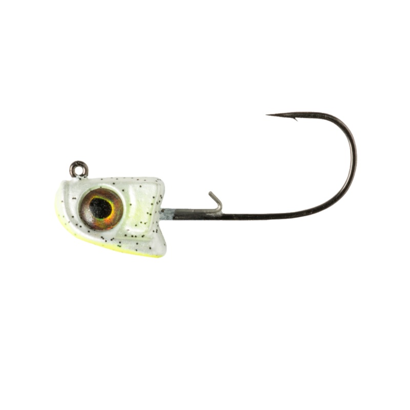 Great Lakes Finesse Sneaky Swimbait Jig Head Chartreuse Shad 1/8oz