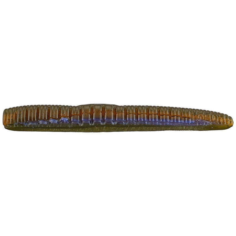 Roboworm 3" Ned Worm Aarons Green Pumpkin