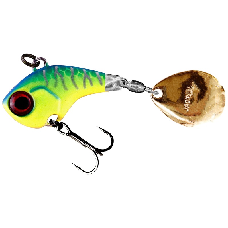 Jackall Deracoup Tail Spinner 1/2oz Blueback Chartreuse