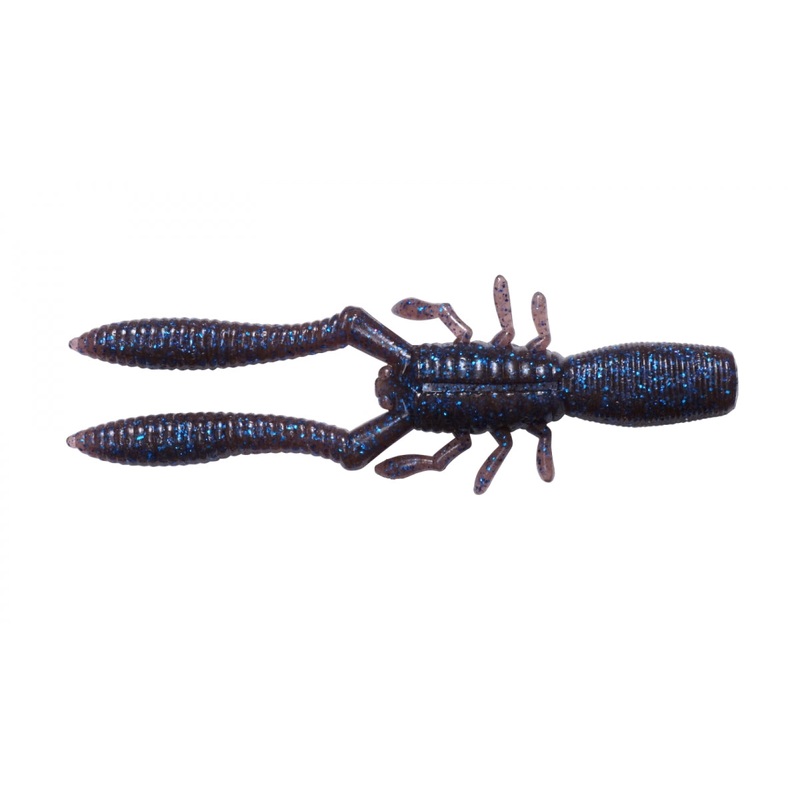 Megabass Bottle Shrimp 2.4" Cinnamon Blue Flake