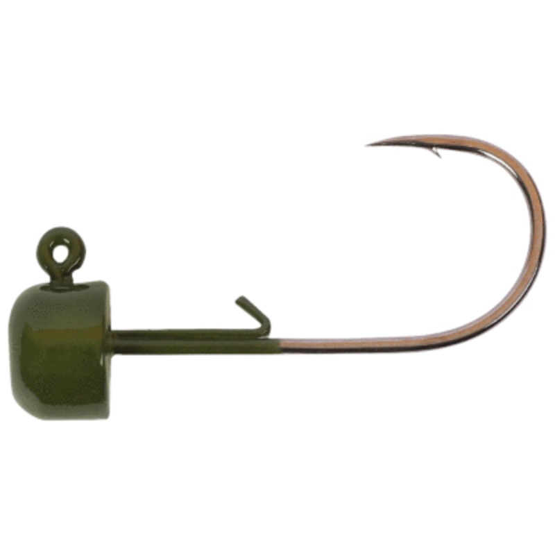 Owner Blockhead Weighed Hook 1/32 Green Pumpkin