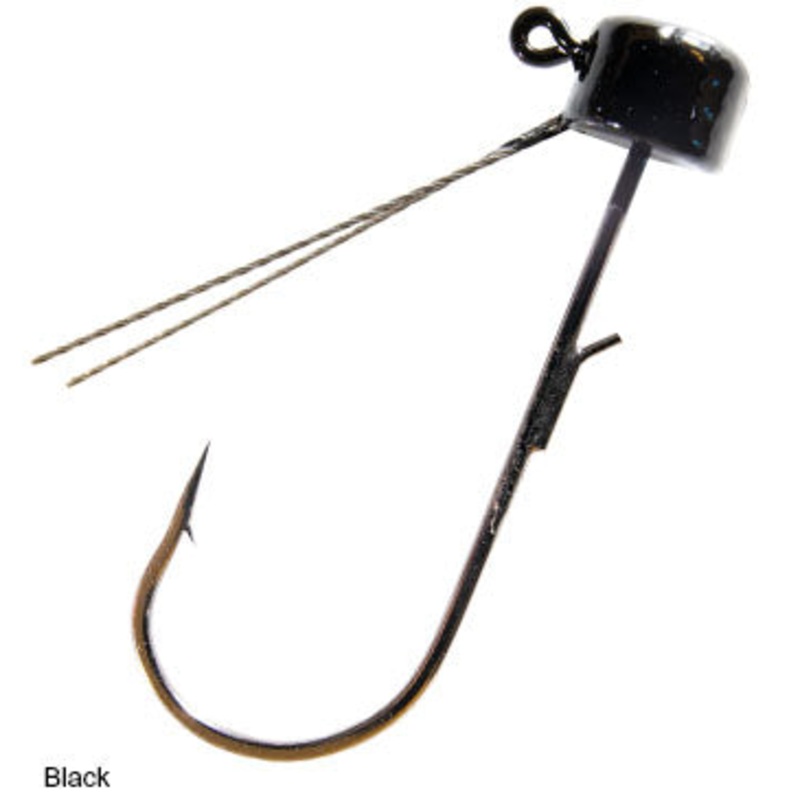 Z-Man Mag Shroomz Weedless Ned Rig Jigheads 3/16oz Black