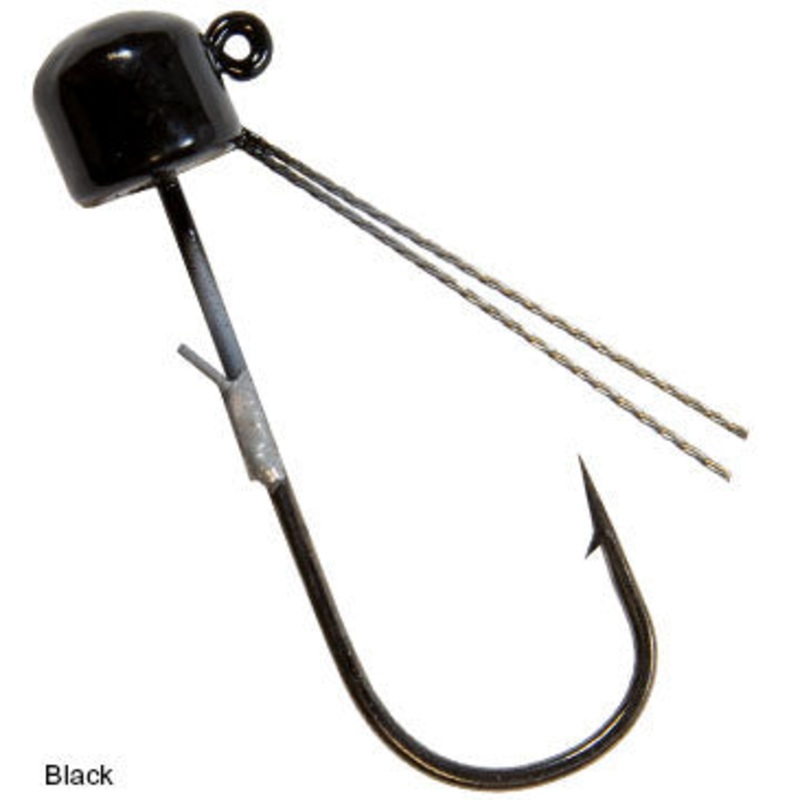 Z-Man Weedless Power Finesse Shroomz Ned Rig Jigheads 1/10oz Black