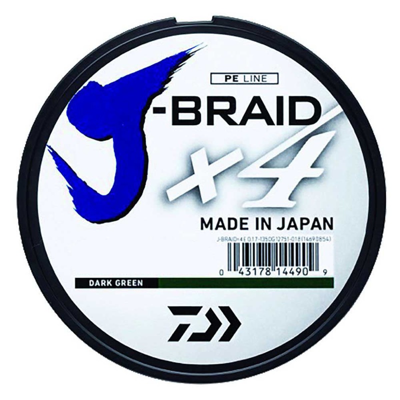 Daiwa J-Braid X4 Dark Green 8lb 150yd
