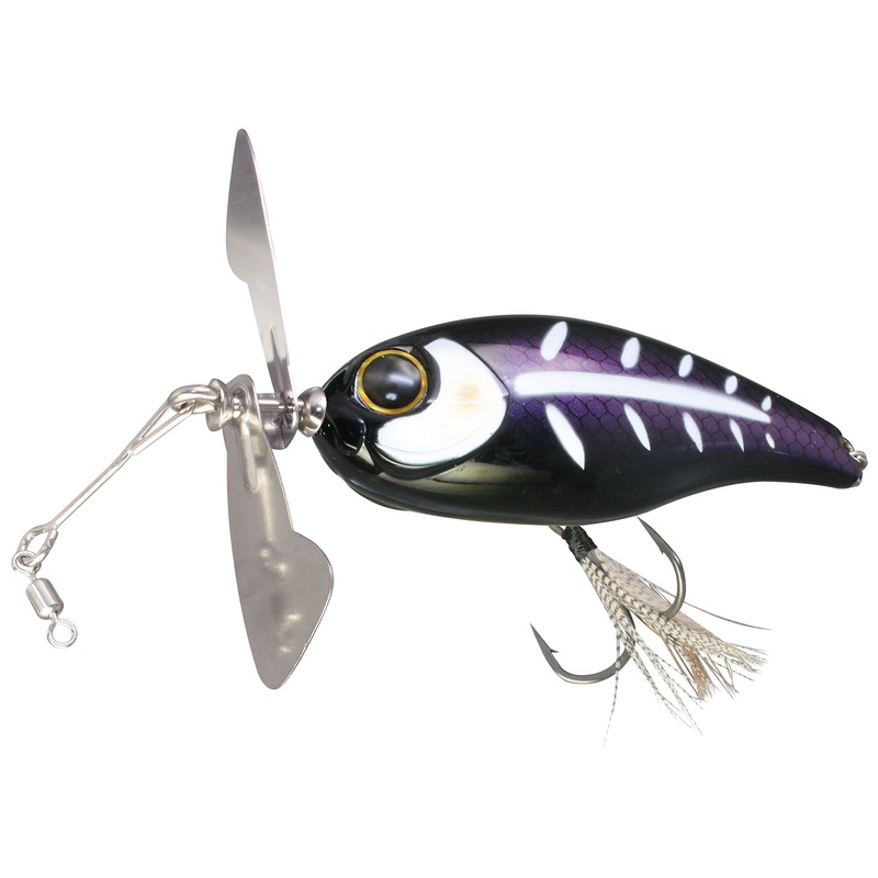 Jackall Chop Cut Jr. Propbait Black White Bone
