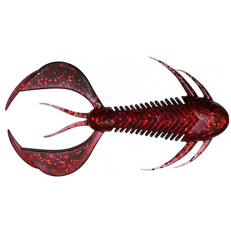 Megabass Rock Hog Black Back Clear Red 2"