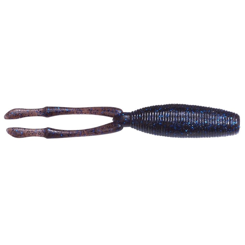 Megabass TK Twister 3.5" Cinnamon Blue Flake