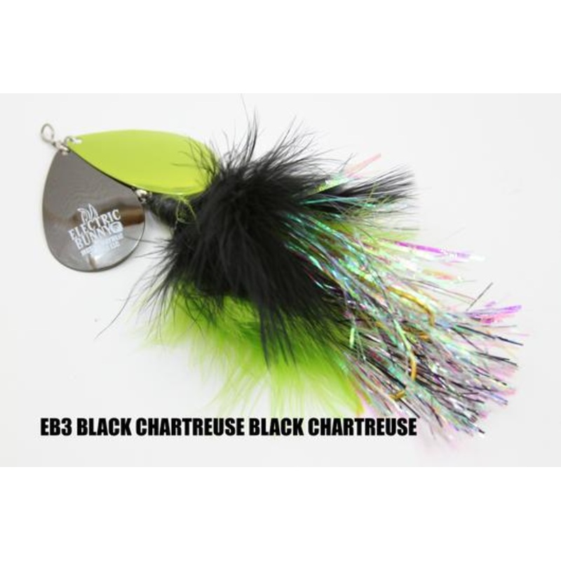 Musky Mayhem Electric Bunny Black Chartreuse