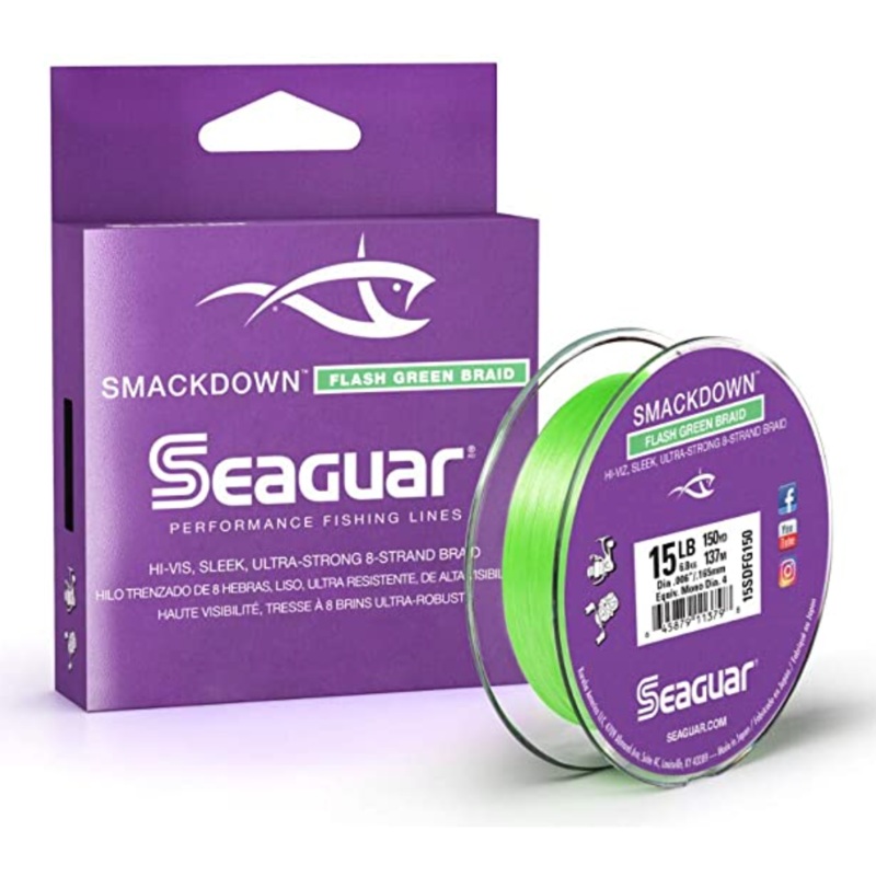 Seaguar Smackdown Braided Line Flash Green 10lb 150yd