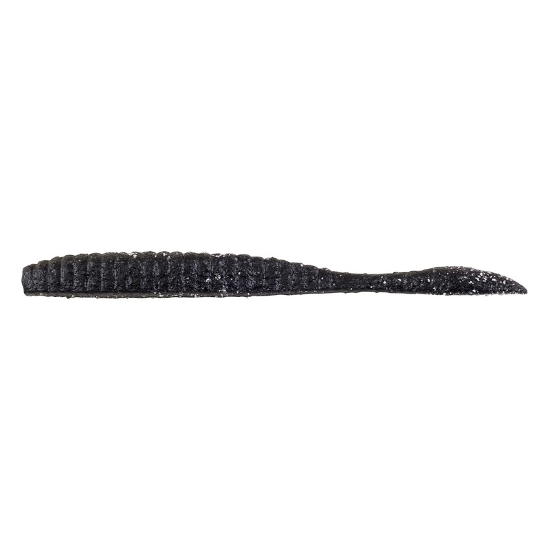 Berkley Powerbait MaxScent Flat Worm 3.6" Black