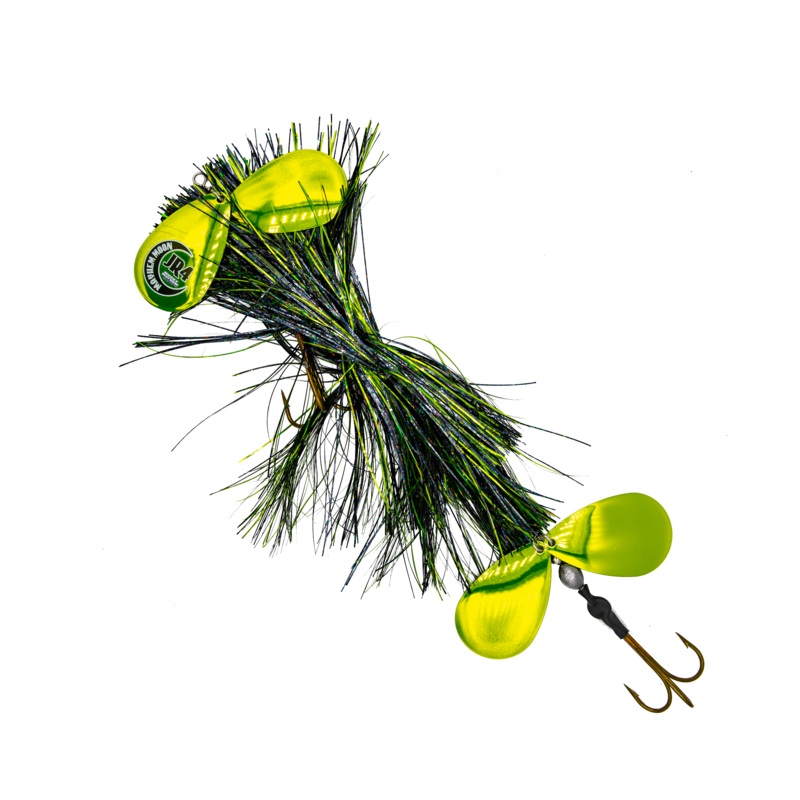 Musky Mayhem Mayhem Moon JR4 Black Chartreuse/ Chartreuse