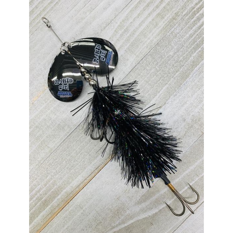 Musky Mayhem Rabid Girl Double Blade Black/ Black Nickel