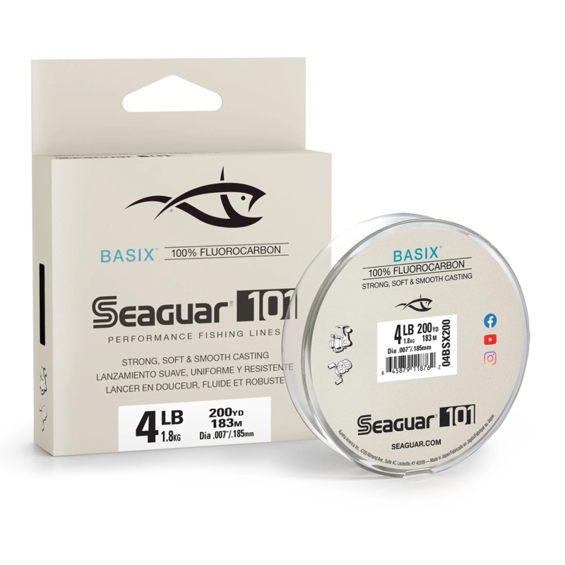 Seaguar Basix 100% Fluorocarbon Line 4lb 200yd