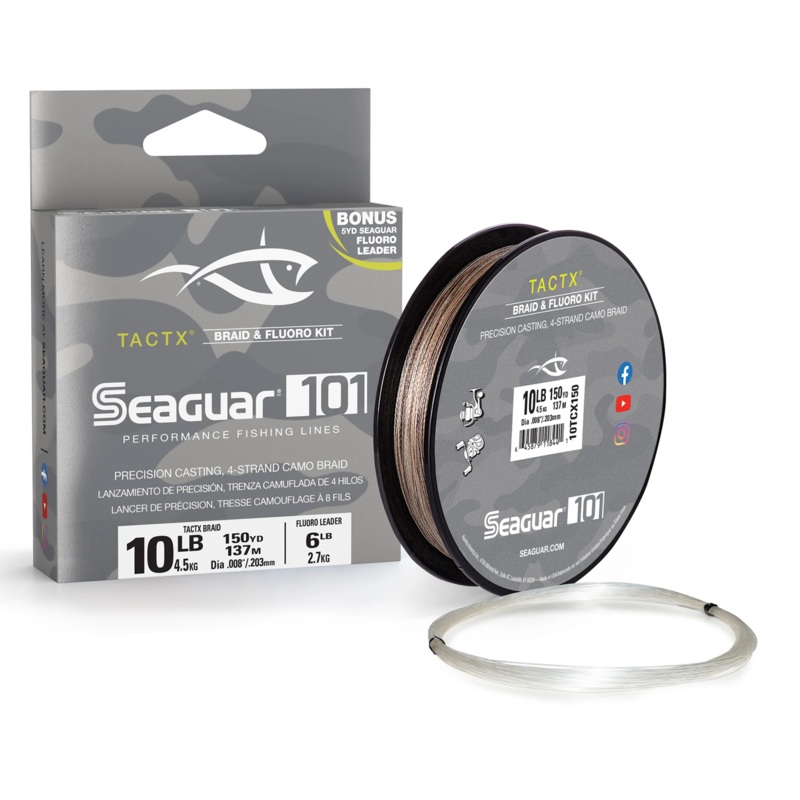 Seaguar Tactx Braid & Fluorocarbon Kit 10lb 150yds