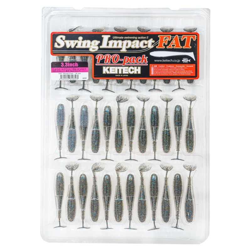 Keitech Fat Swing Impact 3.3" (Pro Pack) Bluegill Flash