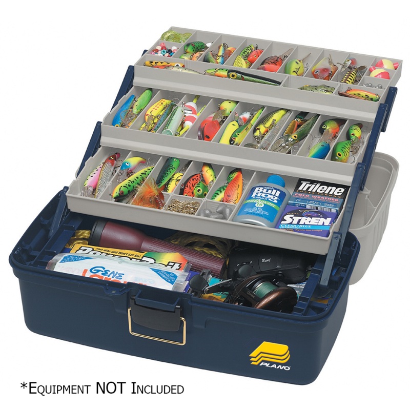 PLANO Three-Tray Fixed Compartment Tackle Box
