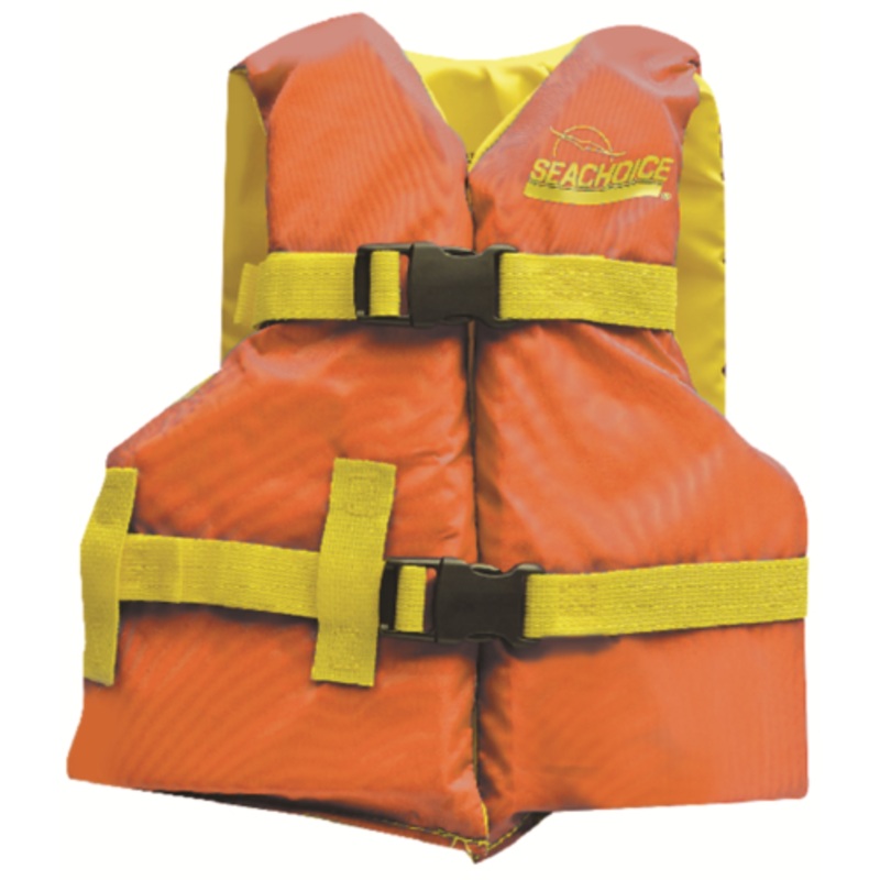 SEACHOICE Orange/Yellow Adjustable Boat Vest Child