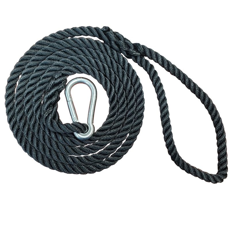 C&C New England Premium Nylon Reel Safety Leash - Black 3/8"