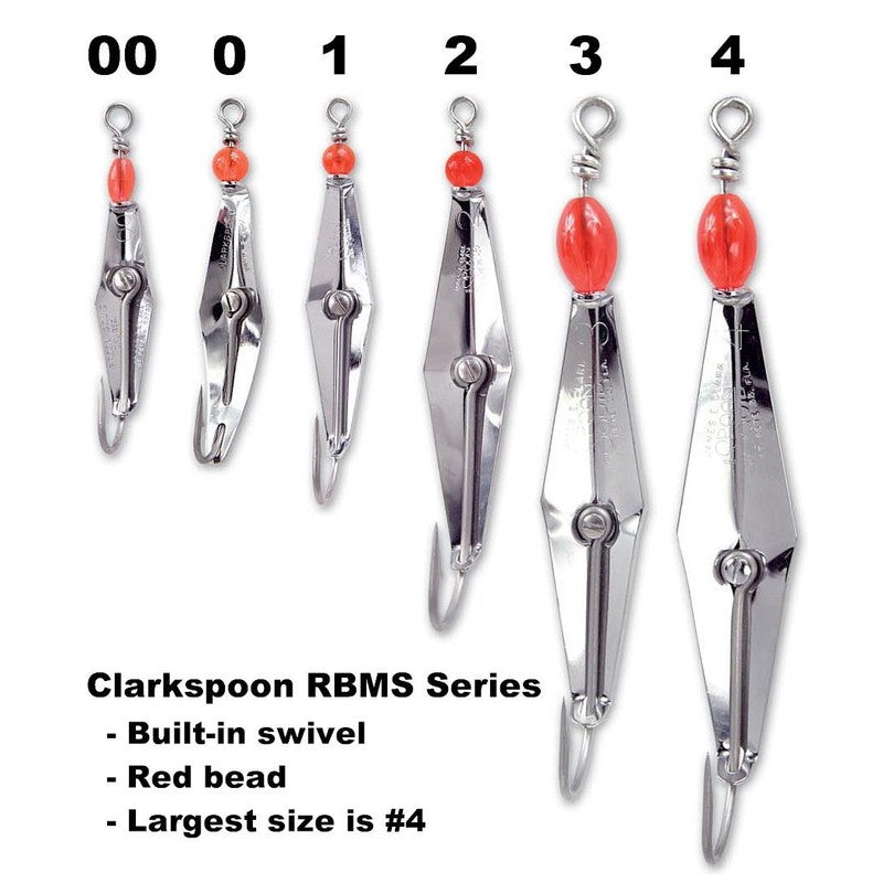 CLARKSPOON Stainless-Steel Hook w/Red Bead 0