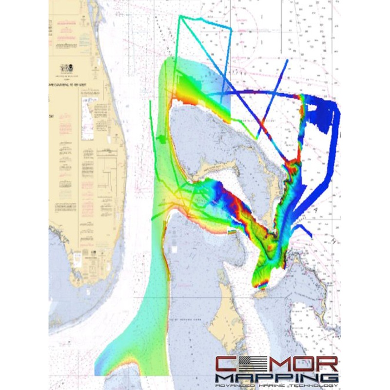 CMOR MAPPING Bahamas 3D Relief Shading Card