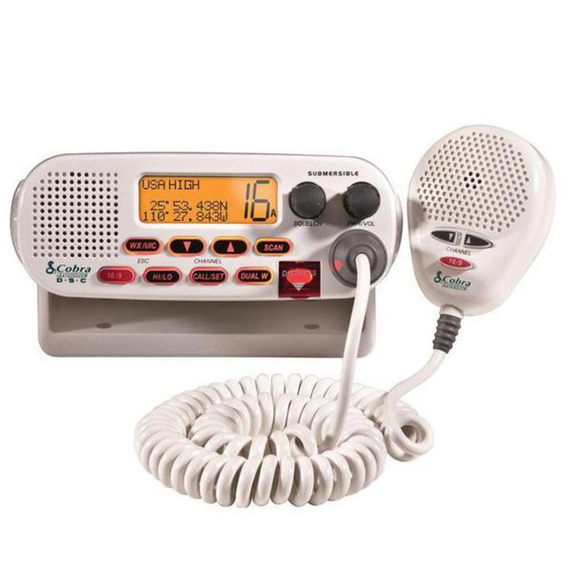 COBRA MR F45D Fixed Mount VHF Radio - White White