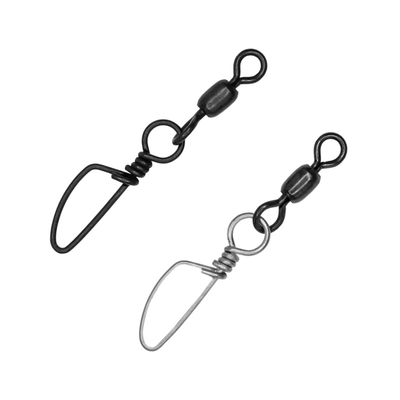 RITE ANGLER Barrel Snap Swivels 30# Black