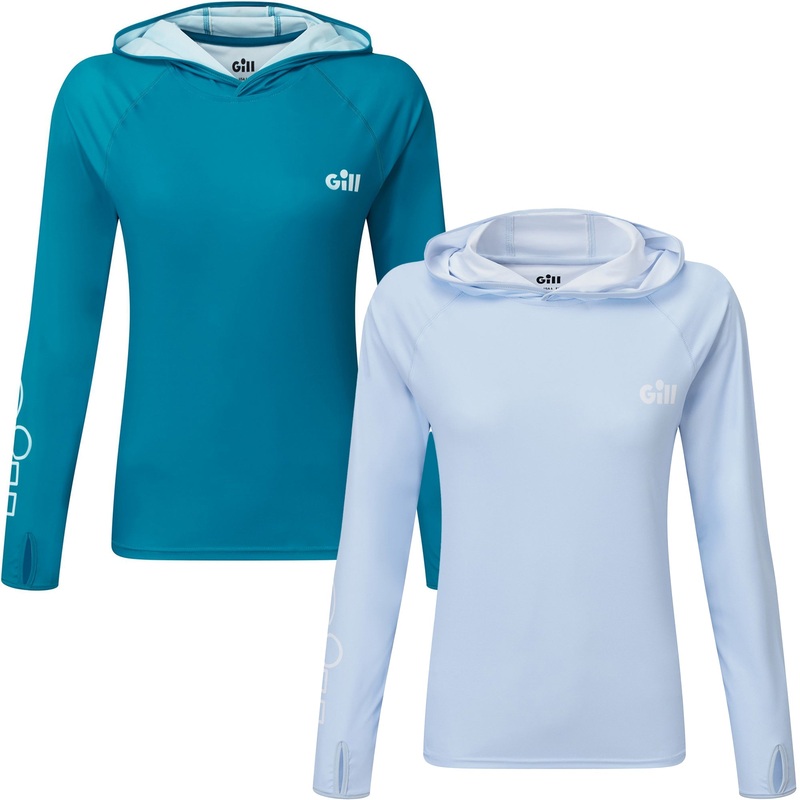 GILL XPEL Tec Hoodie - Women's Pool-Blue 4
