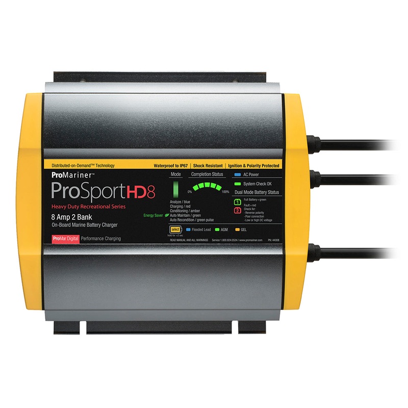 Pro Mariner ProSportHD 12 Gen 4- 12Amp 2 Bank Battery Charger