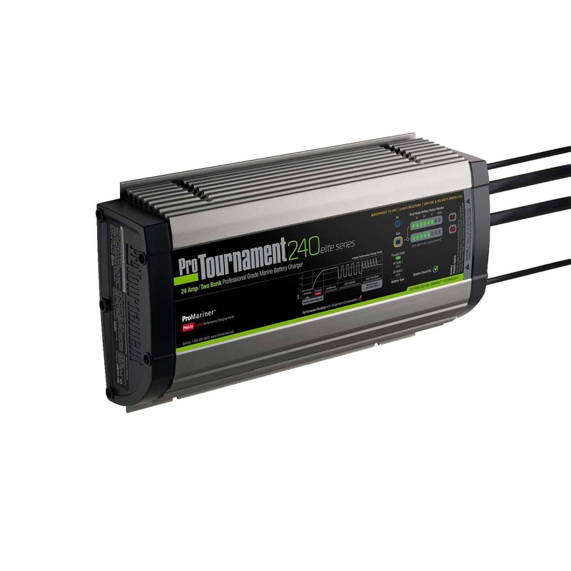 ProTournament 240 Elite Dual Waterproof Battery Charger, 12/24V DC