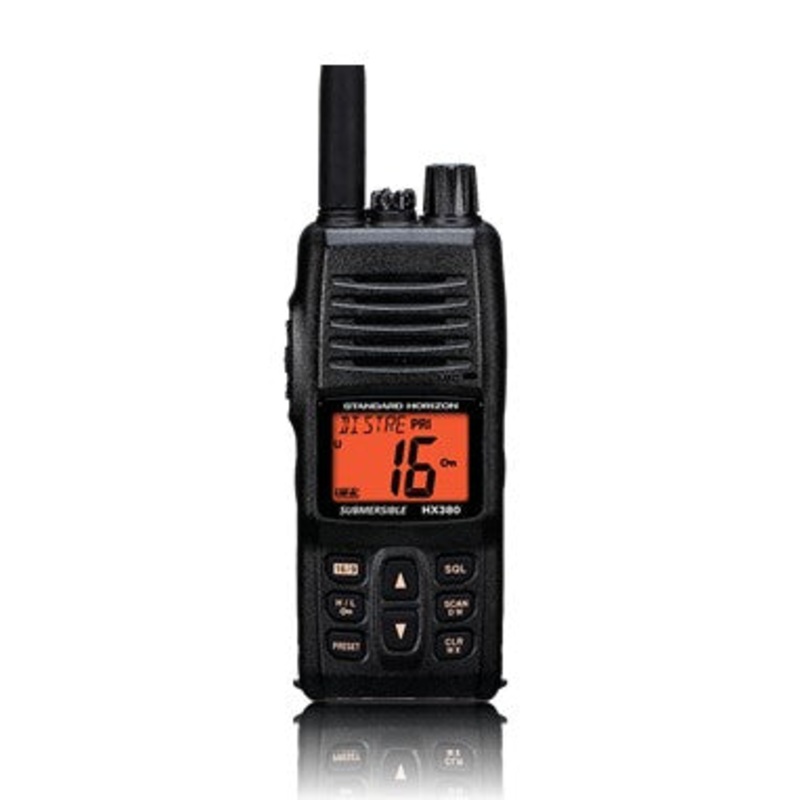 STANDARD HORIZON HX380 Submersible 5 Watt Handheld Commercial VHF with LMR Channels