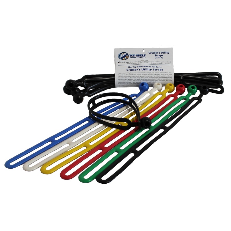 TOP SHELF MARINE PRODUCTS Cruiser's Utility Straps (6 pack)