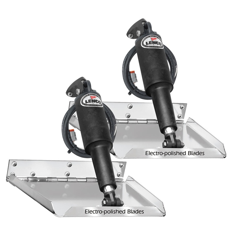 LENCO MARINE 12" x 12" Standard Performance Trim Tab Kit w/o Switch Kit- 12V