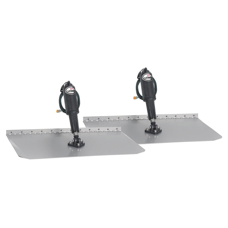 LENCO MARINE 12" x 18" Standard Mount Trim Tab Kit without Switch Kit- 12V