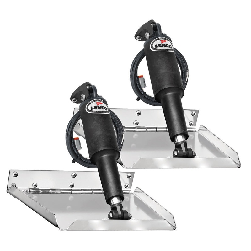 LENCO MARINE 14" x 12" Standard Performance Trim Tab Kit w/o Switch Kit- 12V