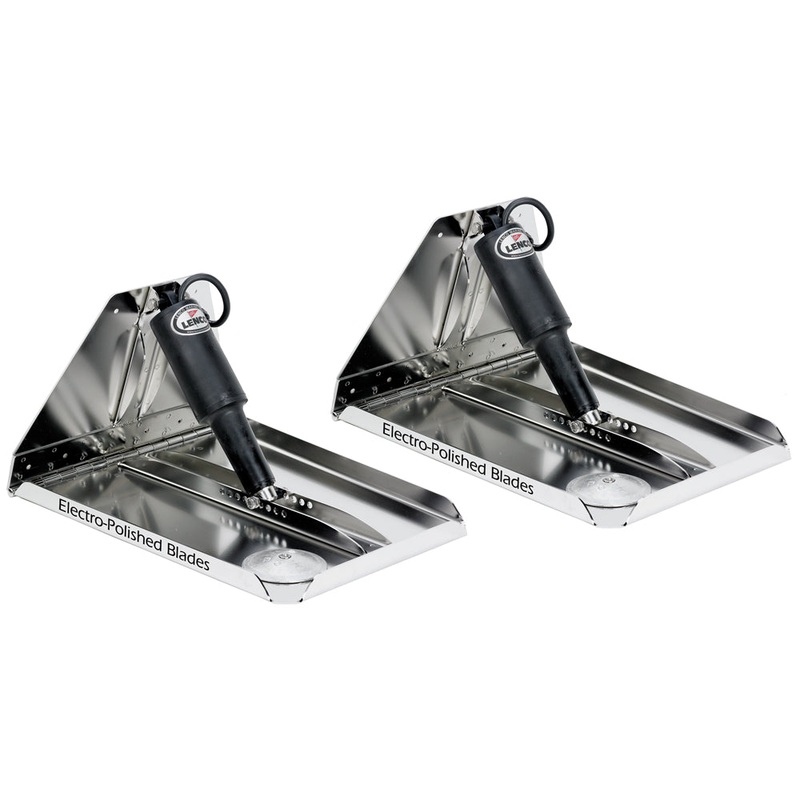 LENCO MARINE 18" x 14" Heavy Duty Performance Trim Tab Kit w/o Switch Kit -12V