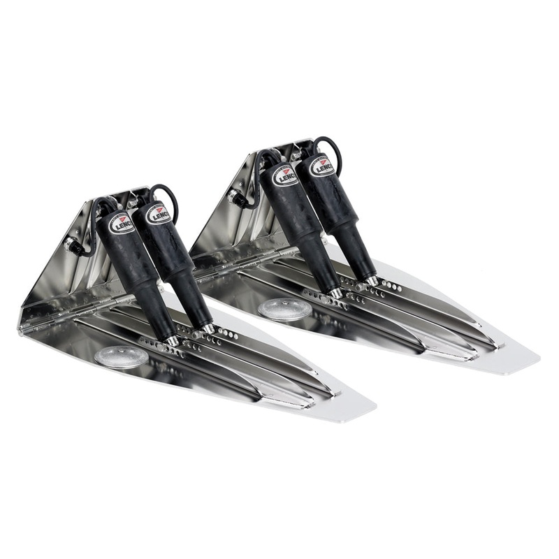 LENCO MARINE 21" x 14" High Performance Trim Tab Kit w/o Switch Kit-12V - Dual Actuator