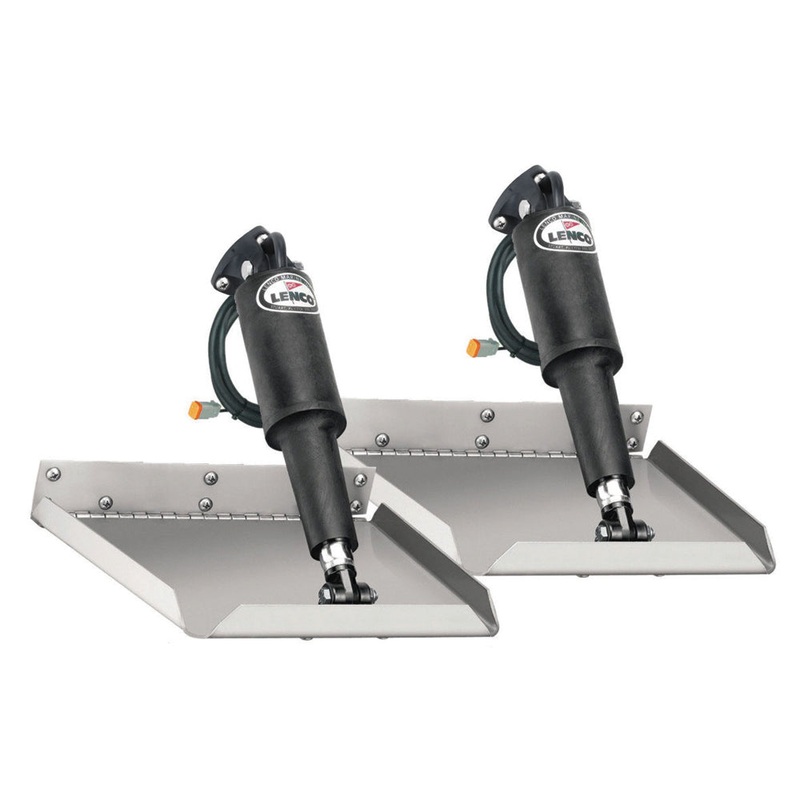 LENCO MARINE 9" x 12" Edge Mount Trim Tab Kit without Switch Kit -12V