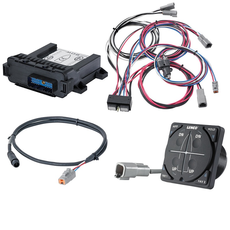 LENCO MARINE Kit Without GPS Antenna or Network - For Single Actuator Trim Tab Systems