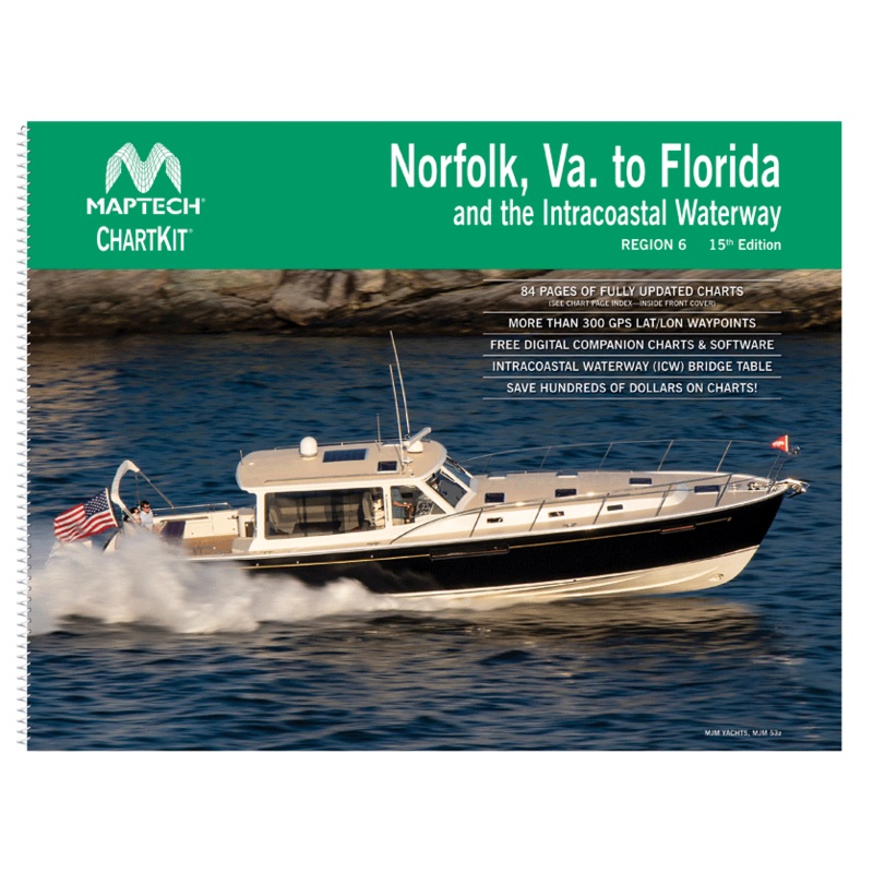 MAPTECH ChartKit Region 6, 15th Edition - Norfolk Va. to Florida and the Intracoastal Waterway