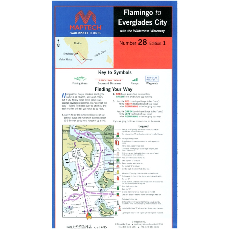 MAPTECH Flamingo to Everglades City Waterproof Chart