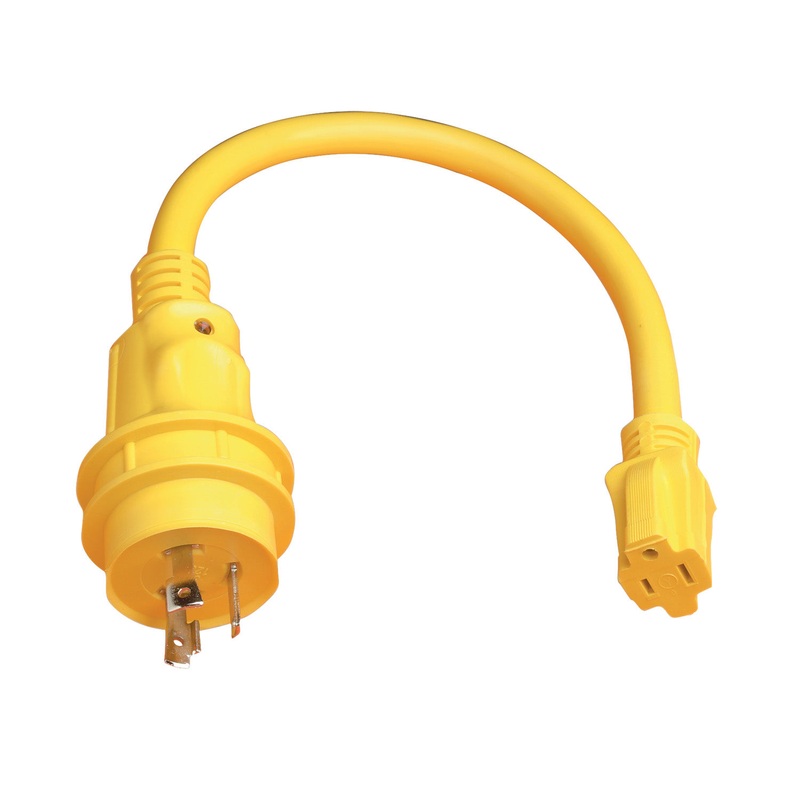 MARINCO 105SPP Pigtail Adapter, 15A 125V Female To 30A 125V Male