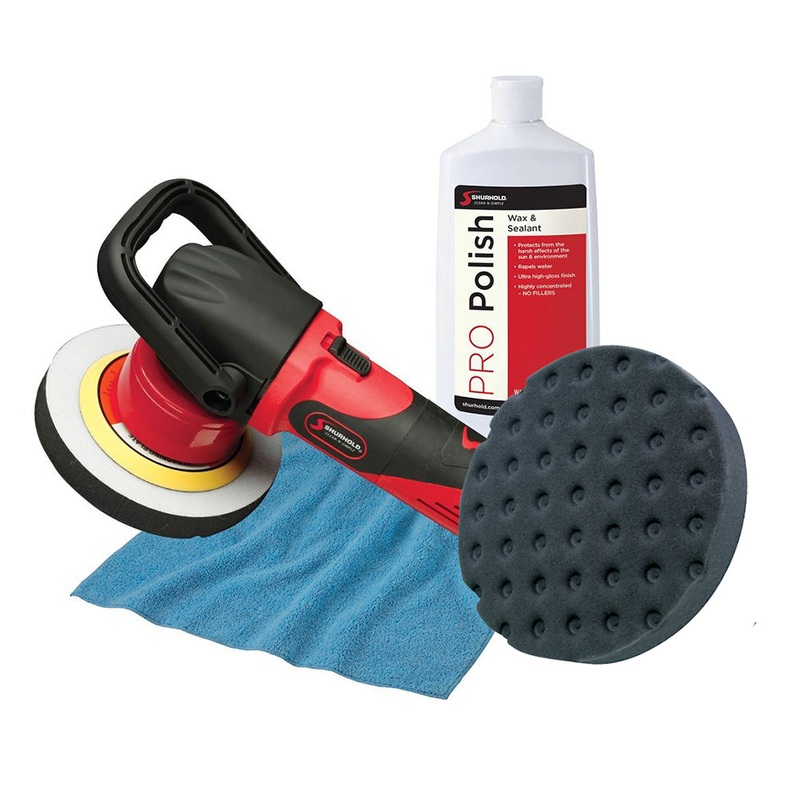 SHURHOLD Dual Action Polisher Start Kit w/Pro Polish, Pad & MicroFiber Towel