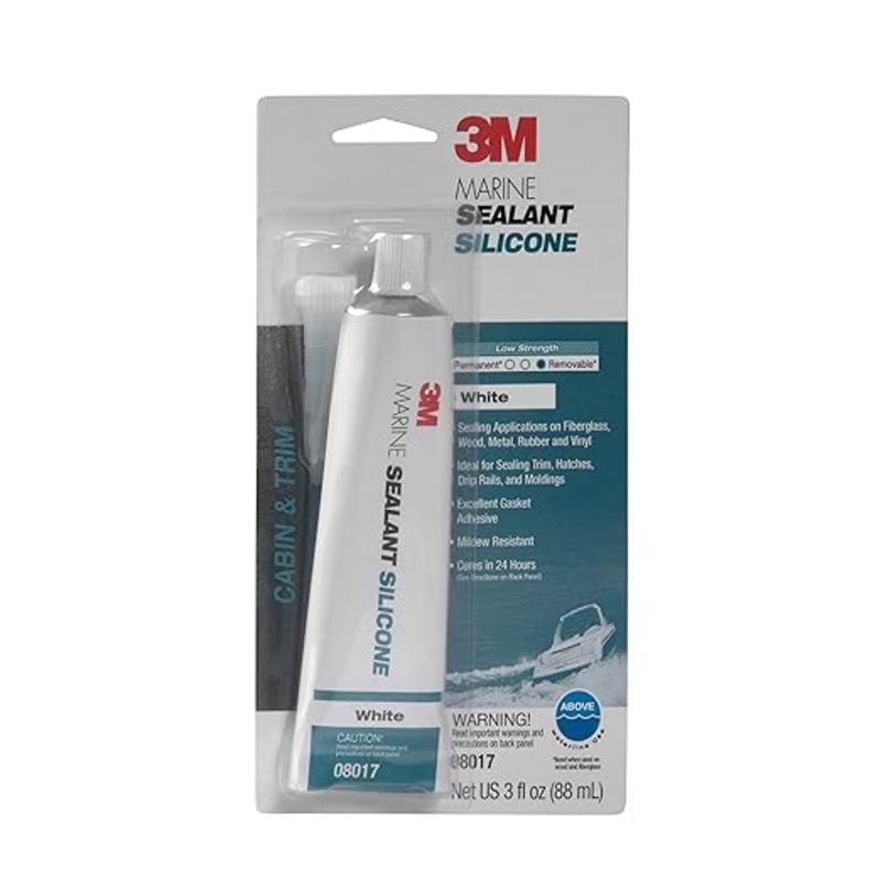 3M Marine Grade Silicone Sealant 3oz White