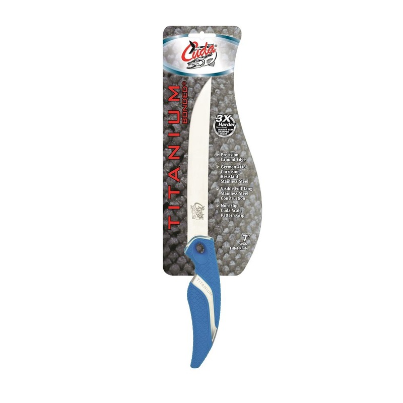 Cuda 7" Titanium Wide Fillet Knife