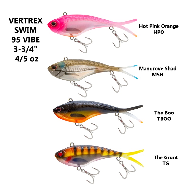 NOMAD DESIGN VERTREX MAX 95 VIBE 3-3/4" - 4/5OZ HOT_PINK_ORANGE_HPO