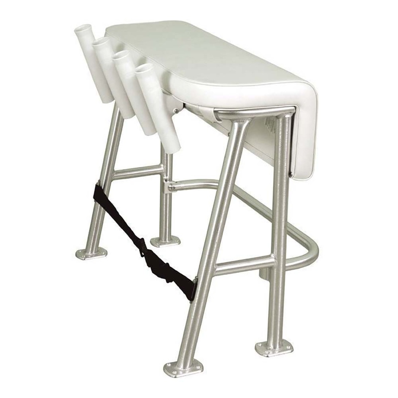 TACO Neptune III Leaning Post with 4 White Poly Rod Holders