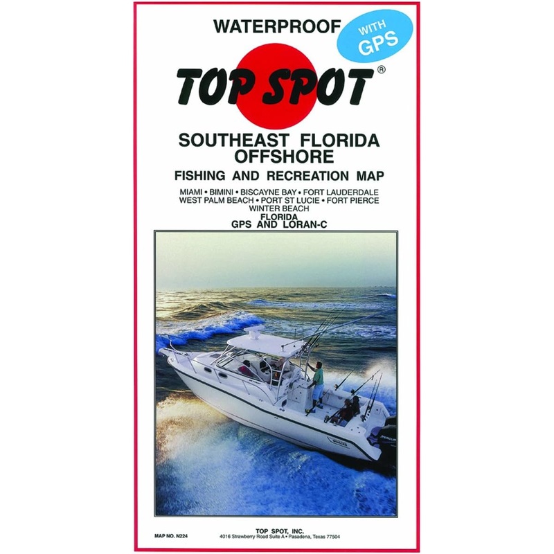 TOP SPOT Southeast Florida Offshore Map N224