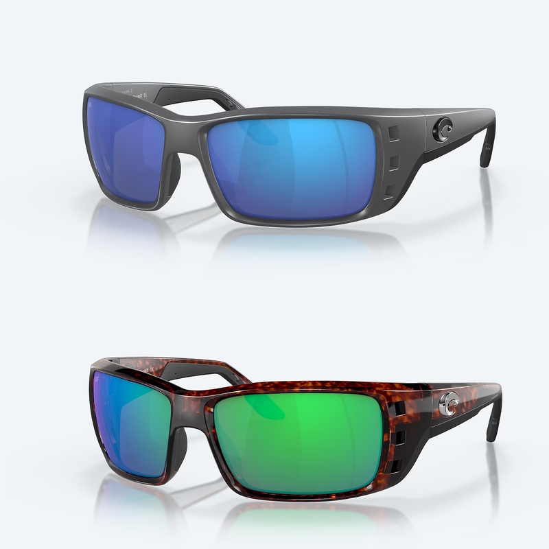 COSTA SUNGLASSES Permit Matte Gray Frame / Blue Mirror Glass (W580)