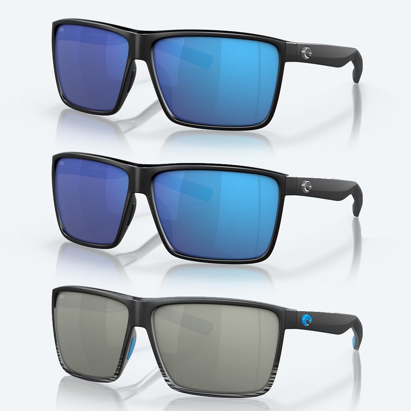 COSTA SUNGLASSES Rincon Matte Black Frame / Blue Mirror Polarized Glass (580G)